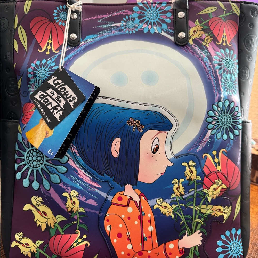 Loungefly Coraline Purple and Blue Bag